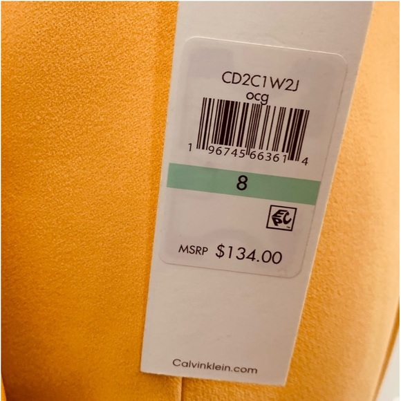 Calvin Klein Criss Cross Sleeveless Tie Waist Dress - Picture 7 of 8